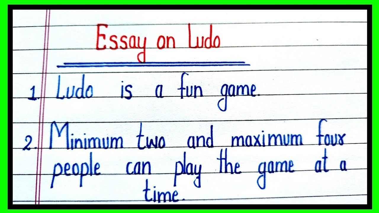 Essay on Ludo in english/10 lines essay on Ludo in english/Ludo par nibandh/Ludo par essay 