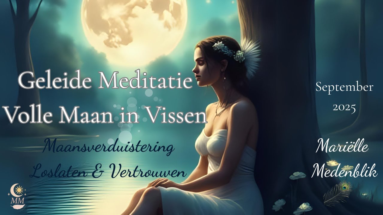 Volle Maan in Vissen 🌕 Meditatie + Eclips | Intuïtie, Heling & Loslaten #vollemaan #meditatie