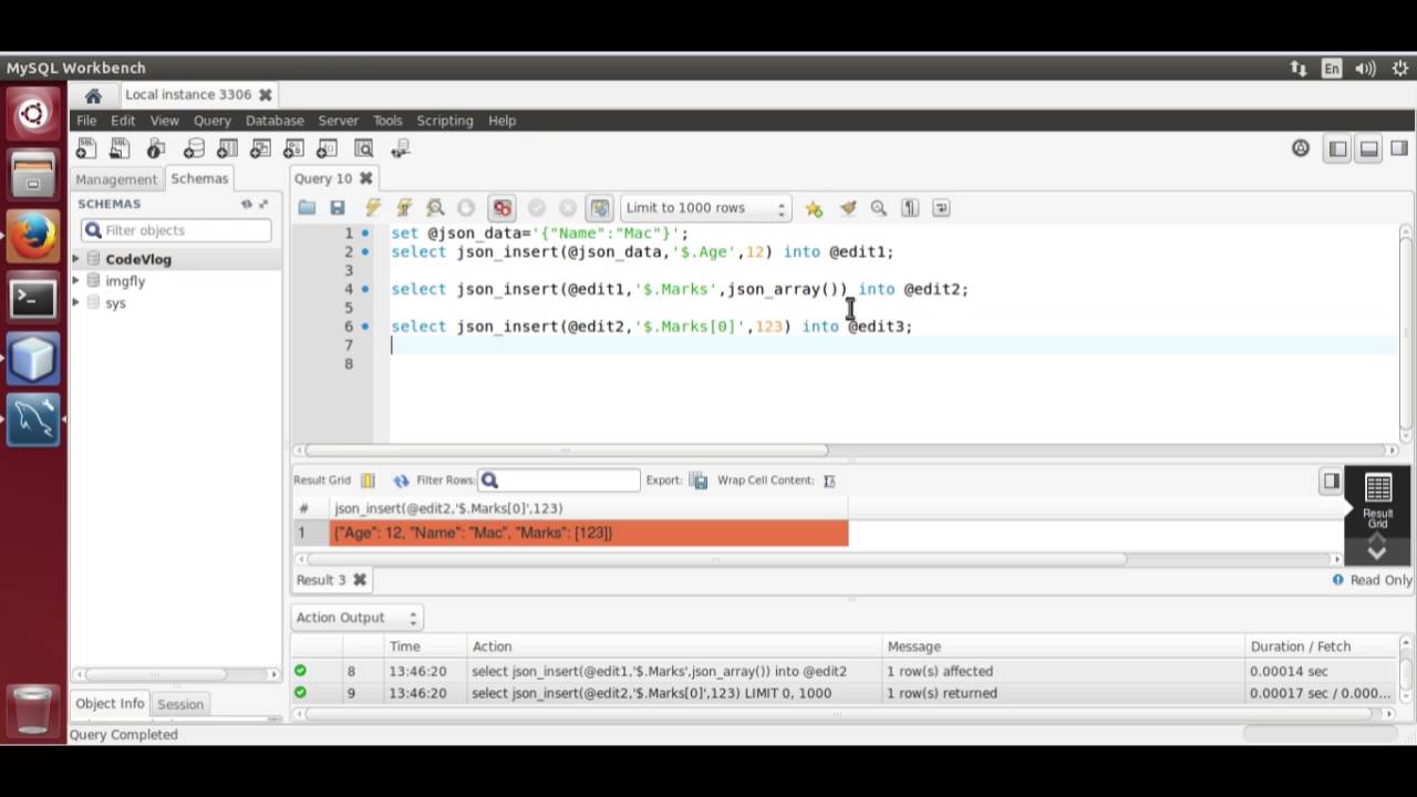 MySQL 5.7: Insert and Remove Key-Value pair from JSON object