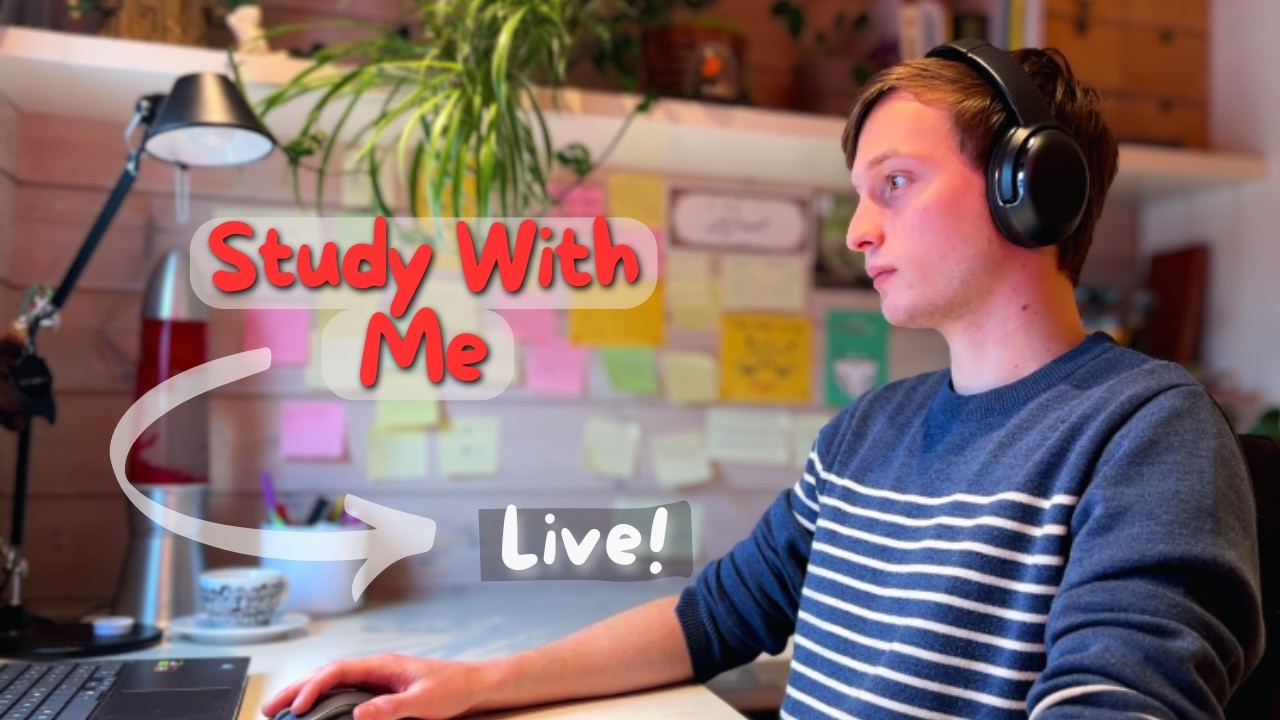 8H Study With Me - last sesh | Background Sounds