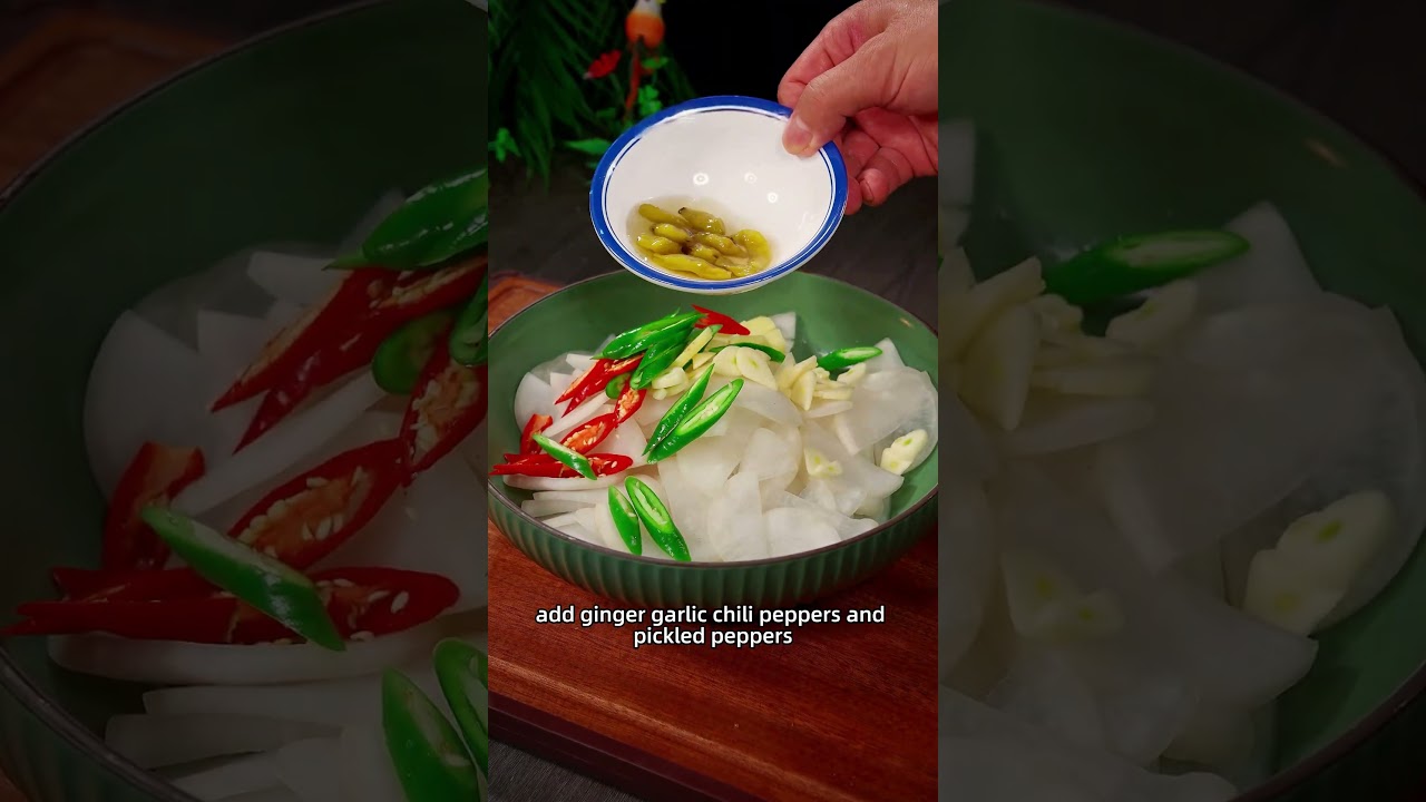 Pickled radish recipe, simple and delicious! #radish   #foodtutorial #cooking #recipe
