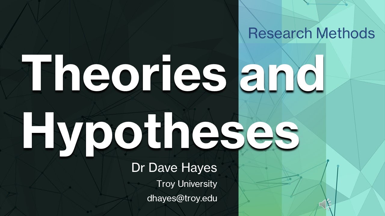 Theories and Hypotheses, Research Methods