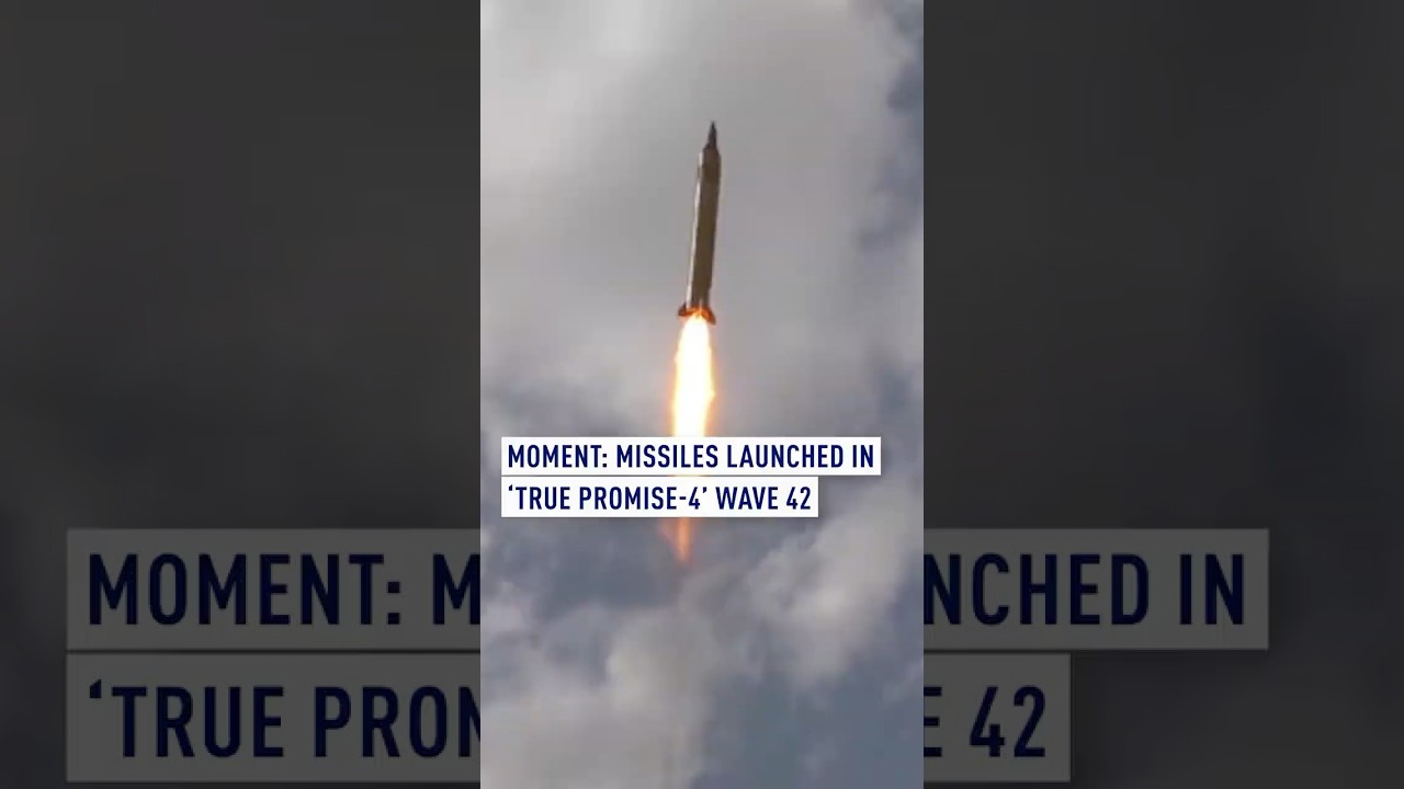 Moment: missiles launched in 'True Promise-4' wave 42
