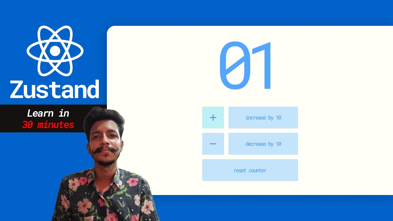 Zustand - Counter Application - ReactJS हिंदी में