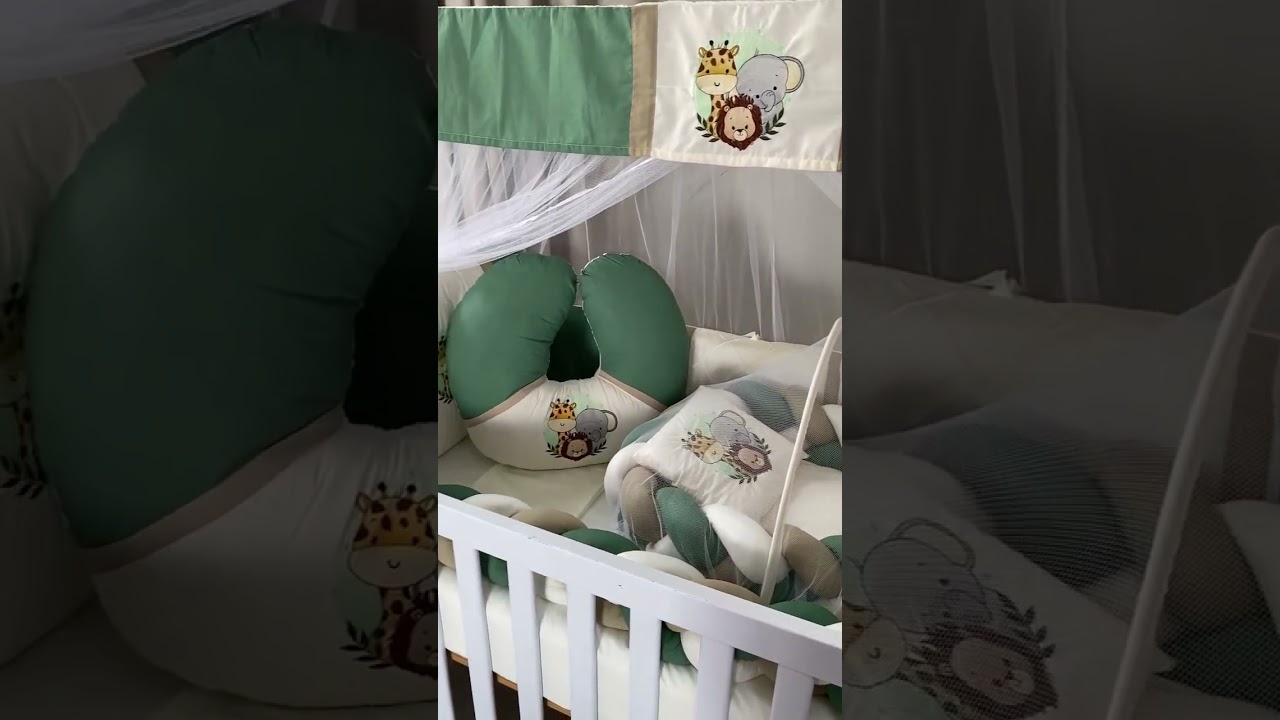 Kit ber&ccedil;o americano, ninho redutor e almofada de amamenta&ccedil;&atilde;o.
