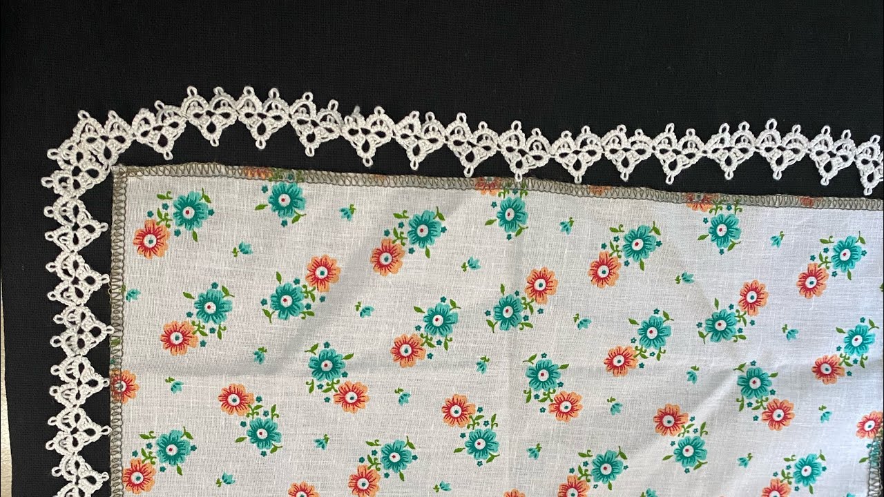 Shuttle tatting\\ how to make corner part of a tatting lace
