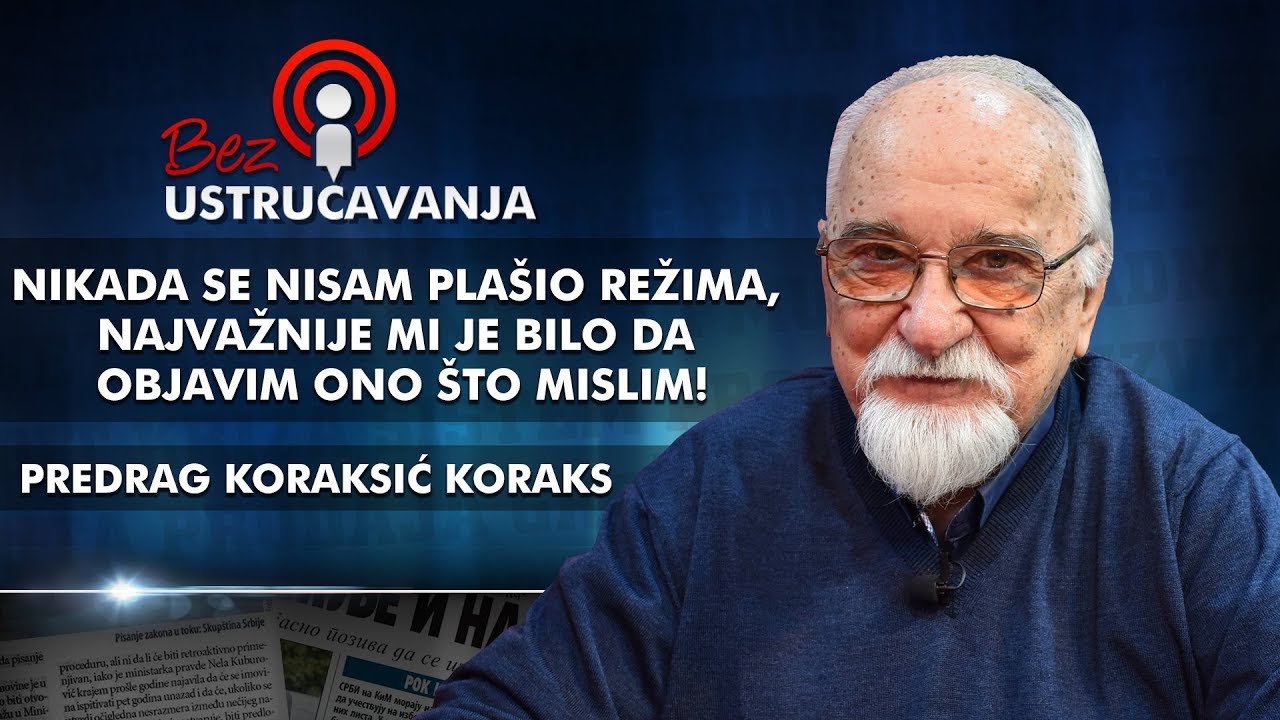 Predrag Koraksić Koraks - Nisam pla&scaron;io režima, najvažnije mi je bilo da objavim ono &scaron;to mislim!