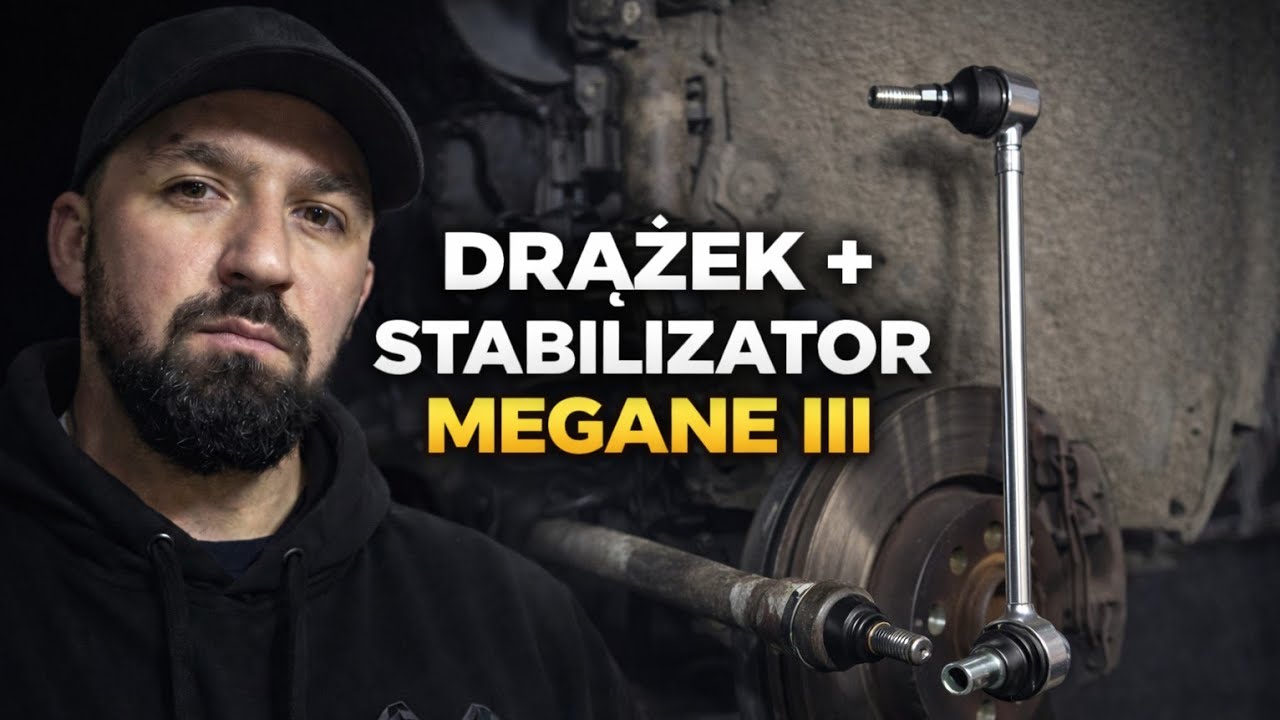 Renault Megane III – Wymiana końcówki stabilizatora i drążka kierowniczego | Krok po kroku DIY