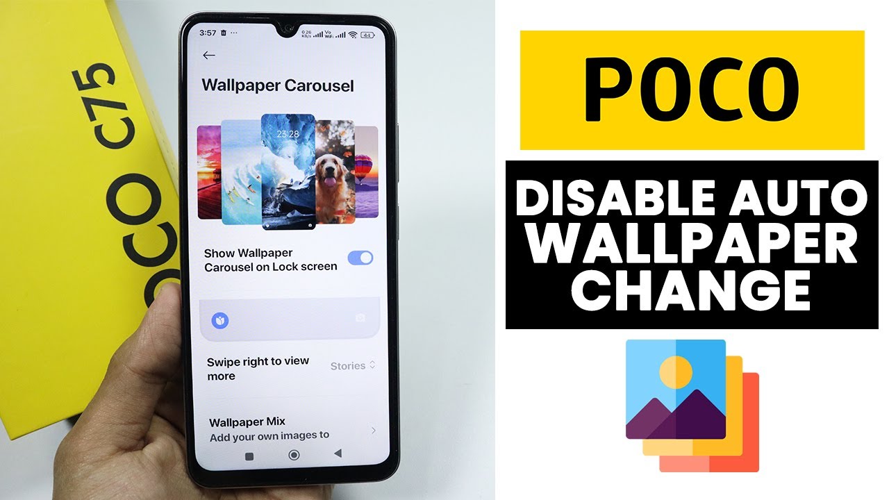 How to Turn off Auto Wallpaper Change in Poco - Disable Wallpaper Carousel