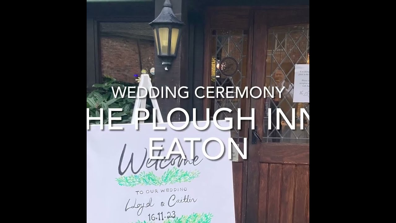 Wedding Ceremony at the Plough Inn, Eaton