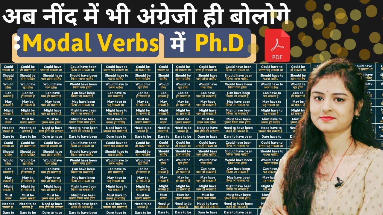 Learn All Modal Auxiliary Verb | modal verbs in english | Modal Verbs