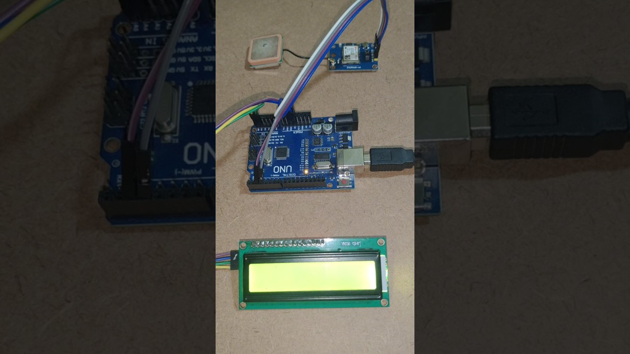 Arduino Uno GPS Date and Time Display Using I2C LCD | NEO-6M GPS Module Project 🌐