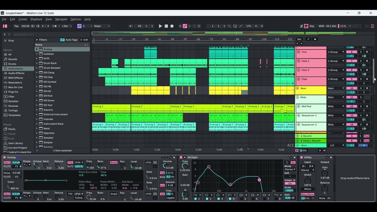Creating Electro Rock in Ableton 12 - Bass Synth