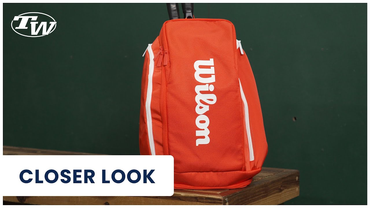Get a closer look at the Wilson Super Tour Red Tennis Backpack Bag (2025)