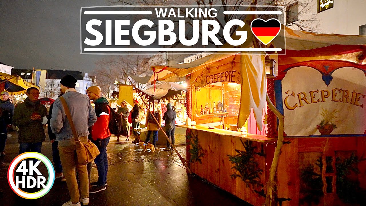 🇩🇪 Must See Christmas Market in Siegburg, Germany 2021✨4K HDR Night Walk