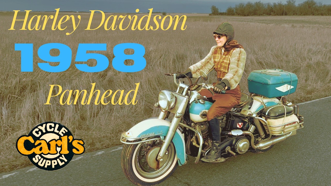 Посмотрите на этот мотоцикл Harley Davidson FLH 1958 года выпуска!