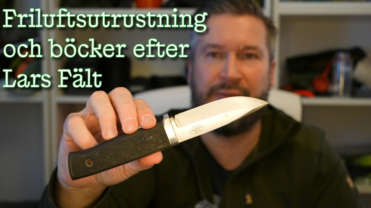Friluftsutrustning, b&ouml;cker och arvet efter legenden Lars F&auml;lt