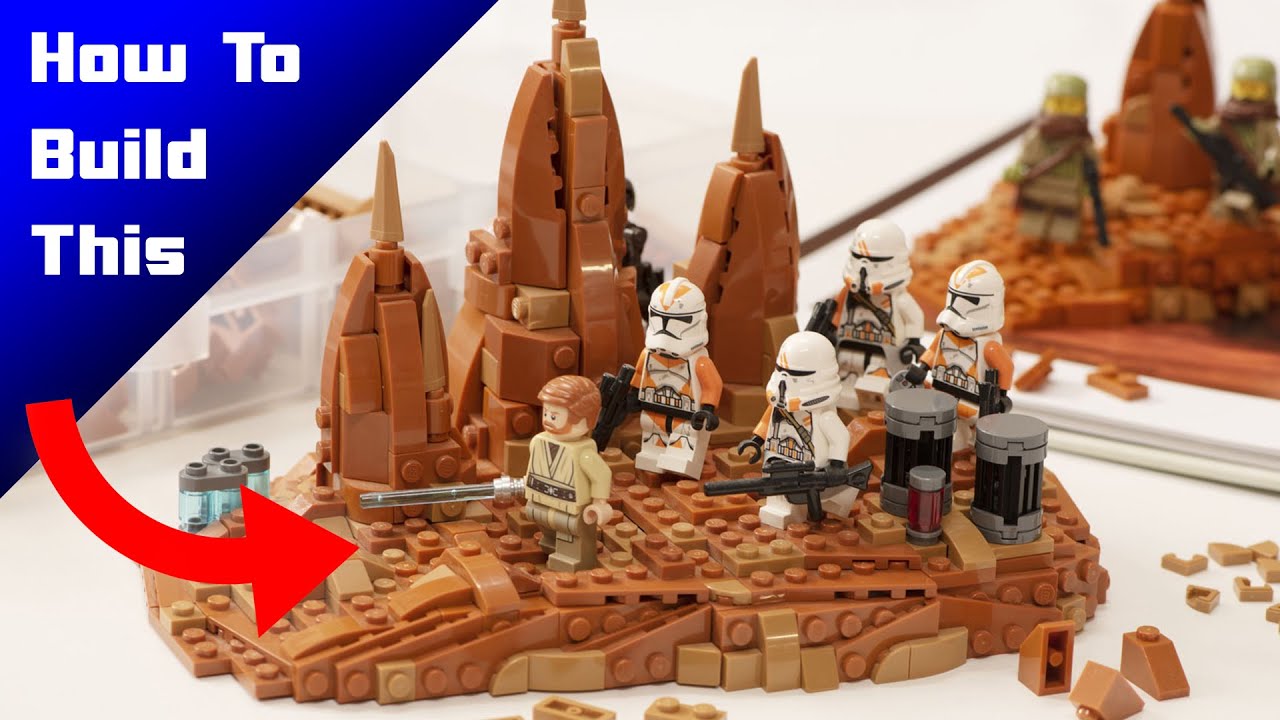 Как построить MOC «Ландшафт Джеонозиса» из LEGO (инструкция)