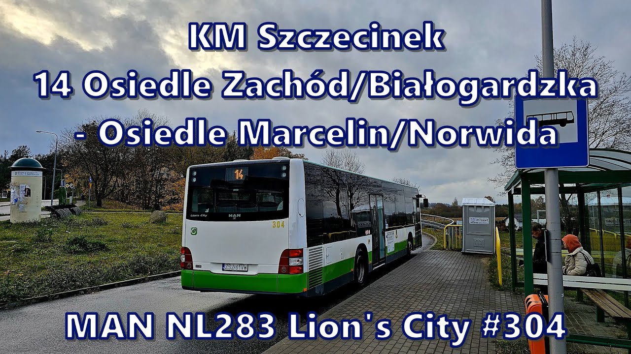 KM Szczecinek - linia 14, MAN NL283 Lion's City #304
