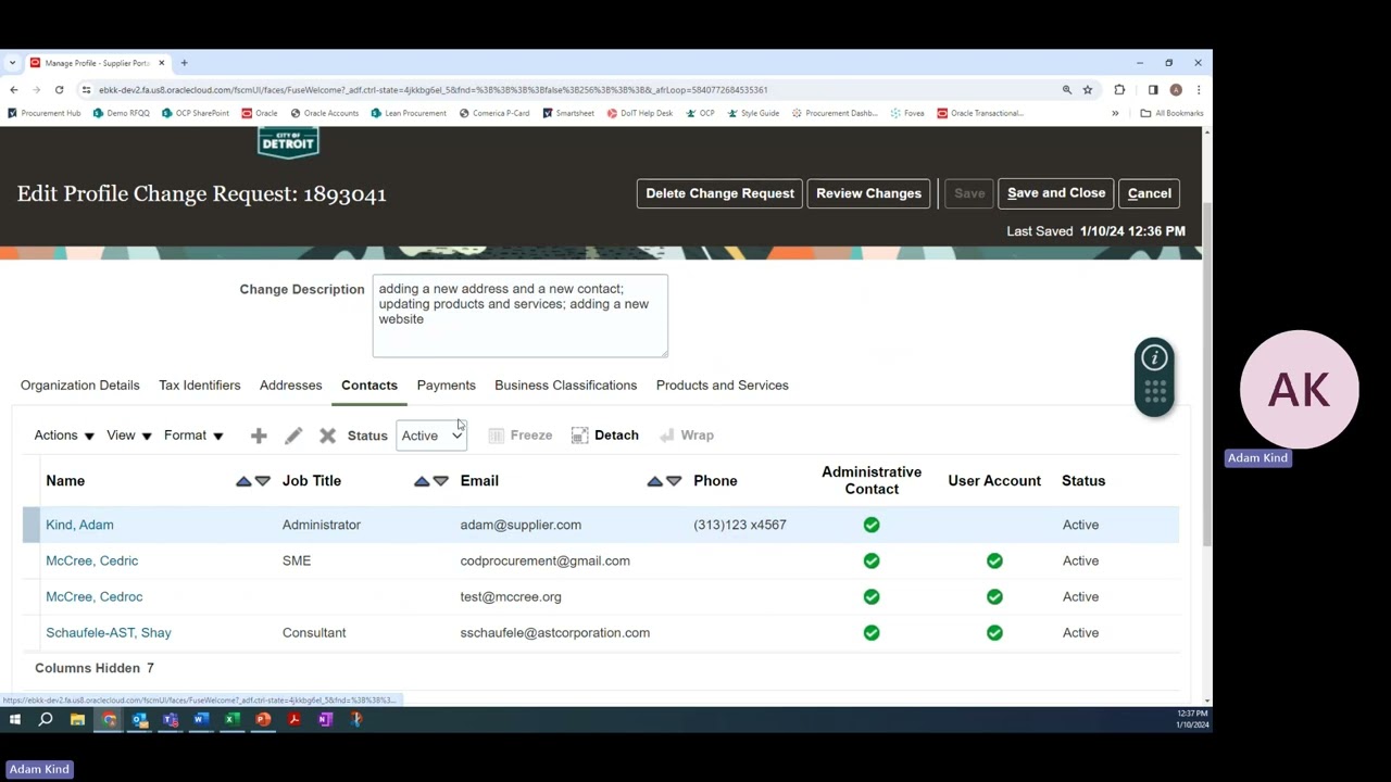 How to Update Your Oracle Supplier Profile