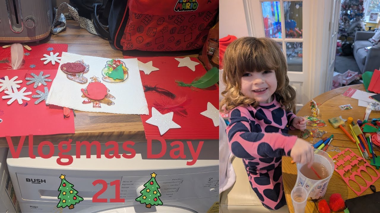 Festive Arts & Crafts With My Toddler 🎄🎨 | Vlogmas Day 21