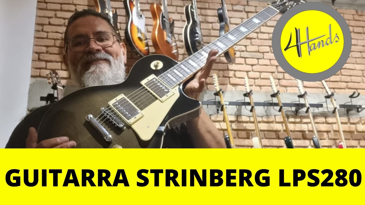 REVIEW GUITARRA STRINBERG LPS280 LES PAUL BLACK BURST