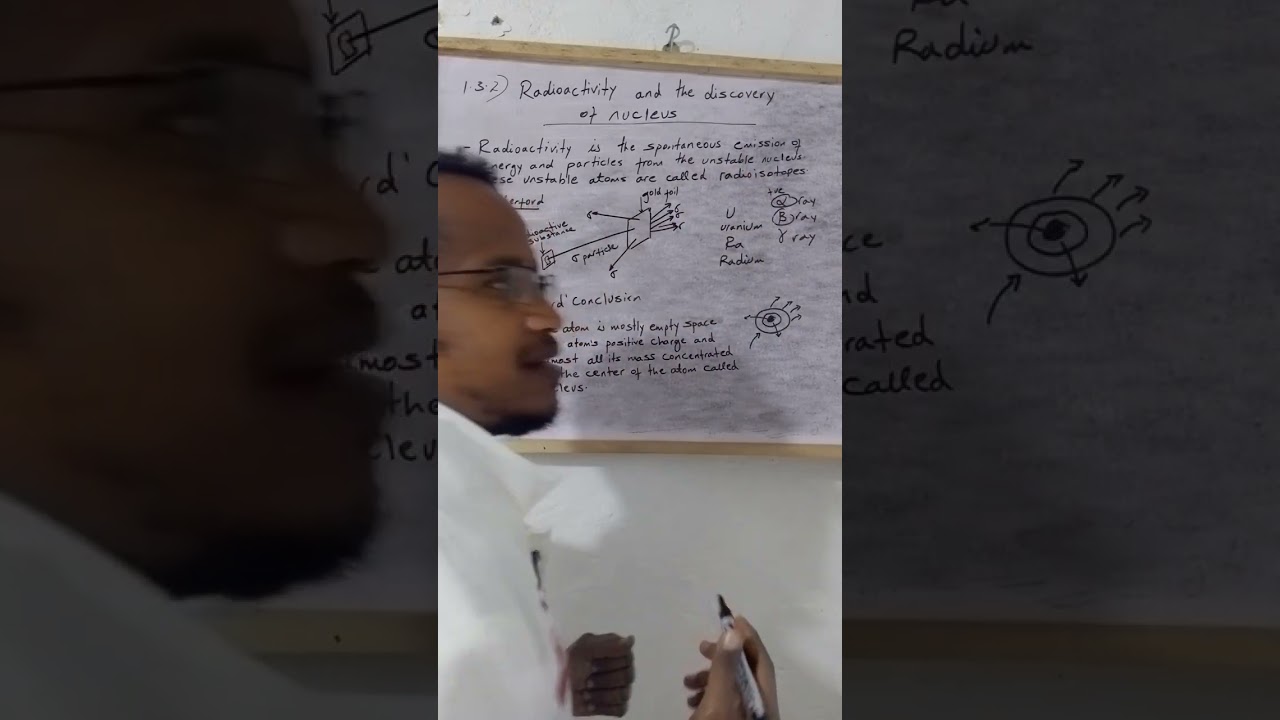 GRADE 11,CHEMISTRY, Radioactivity and the discovery of nucleus