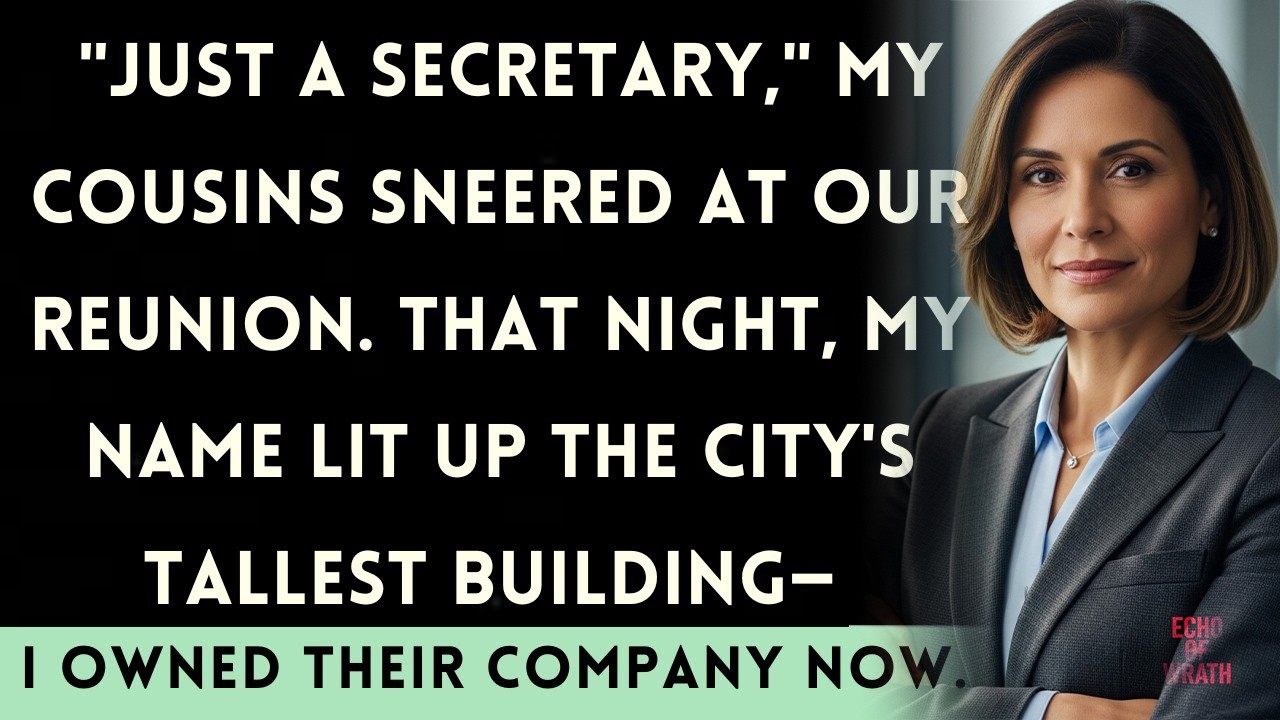 At The Family Reunion, They Mocked My Simple Job—Then My Name Lit Up The Building