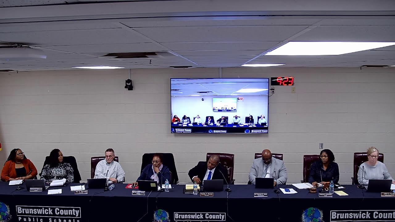 Brunswick County Public Schools: Regular School Board Meeting, January 12, 2026