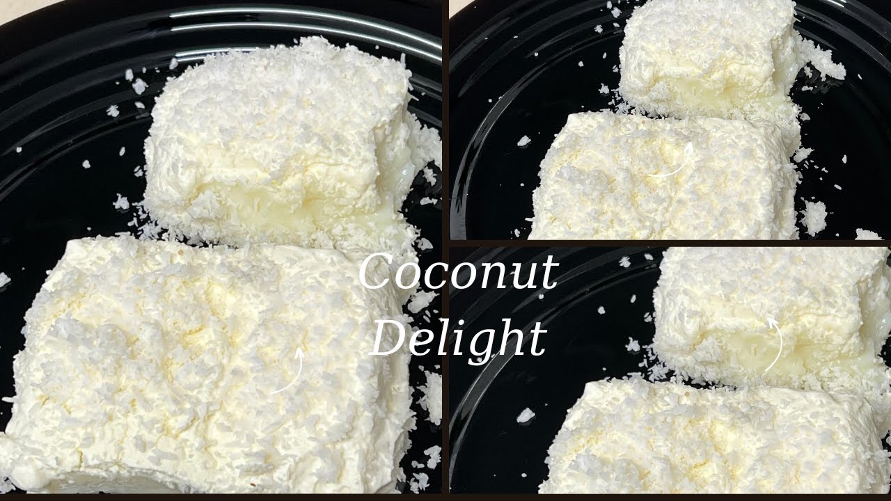 Coconut Delight without oven | Turkish Delight| Easy Dessert Recipe