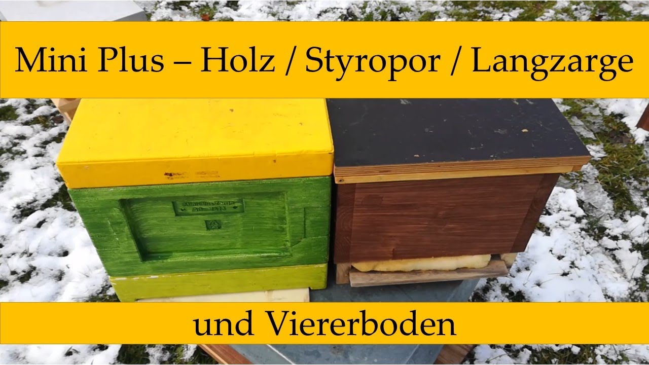 Begattungseinheiten Miniplus Holz / Styropor und Viererboden - Kunstschwarm einschlagen - Imkerei