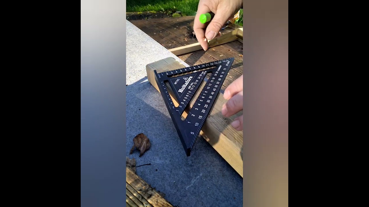 trac&eacute; un ar&ecirc;tier avec une &eacute;querre type speed square