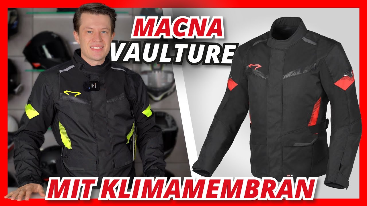 Vielseitige & preiswerte Textiljacke mit Klimamembran - Macna Vaulture 🧥 | Helmexpress.com
