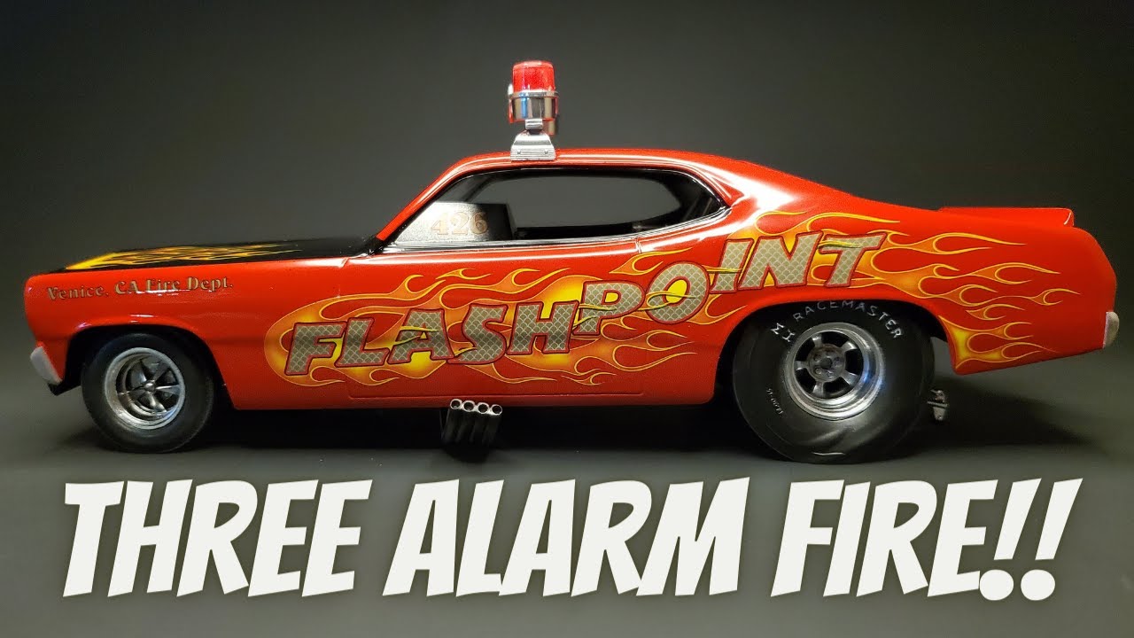This model kit is on fire!!!! Revell Flash Point Drag Car! What a cool build!