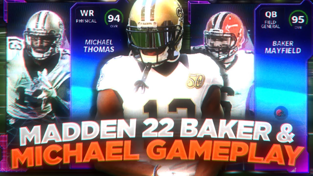 SLANTBOY & CRYBABY! FLASHBACKS BAKER MAYFIELD & MICHAEL THOMAS GAMEPLAY! MADDEN 22