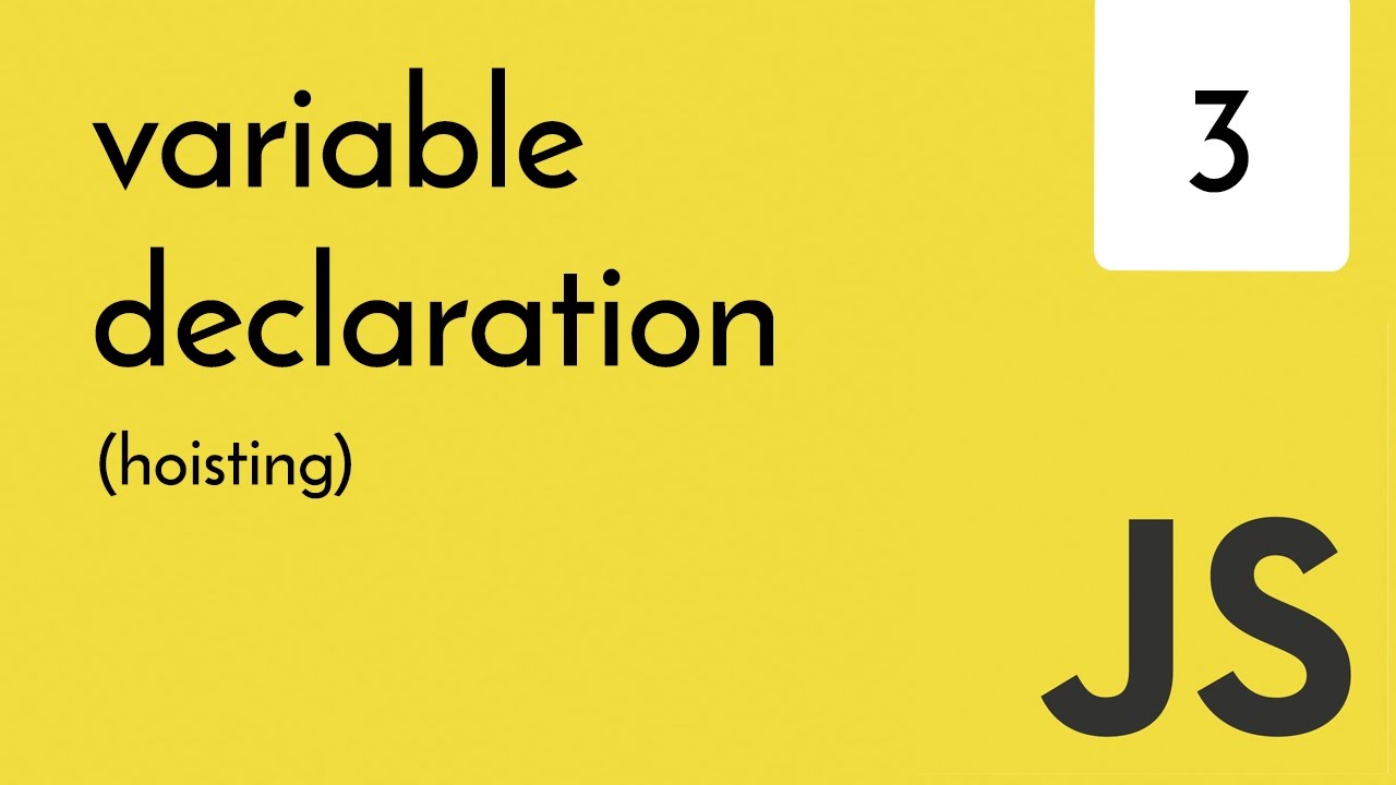 JavaScript - variable declaration (hoisting)