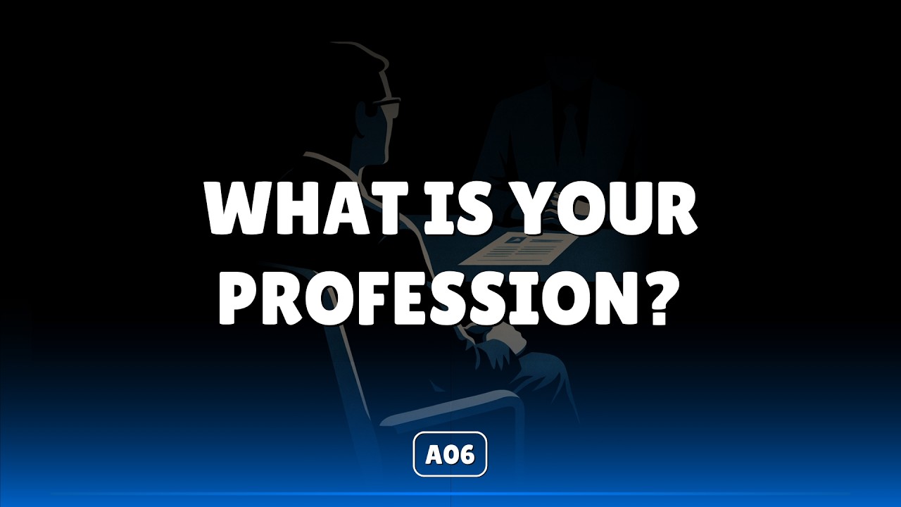 CARACTERÍSTICAS OU AÇÕES? | A06 WHAT IS YOUR PROFESSION?