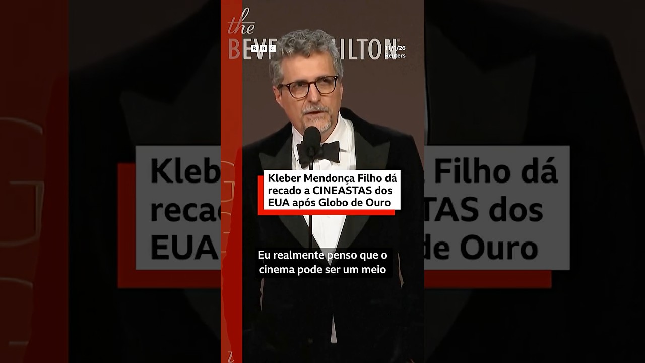 Kleber Mendon&ccedil;a Filho d&aacute; recado a cineastas dos EUA ap&oacute;s Globo de Ouro