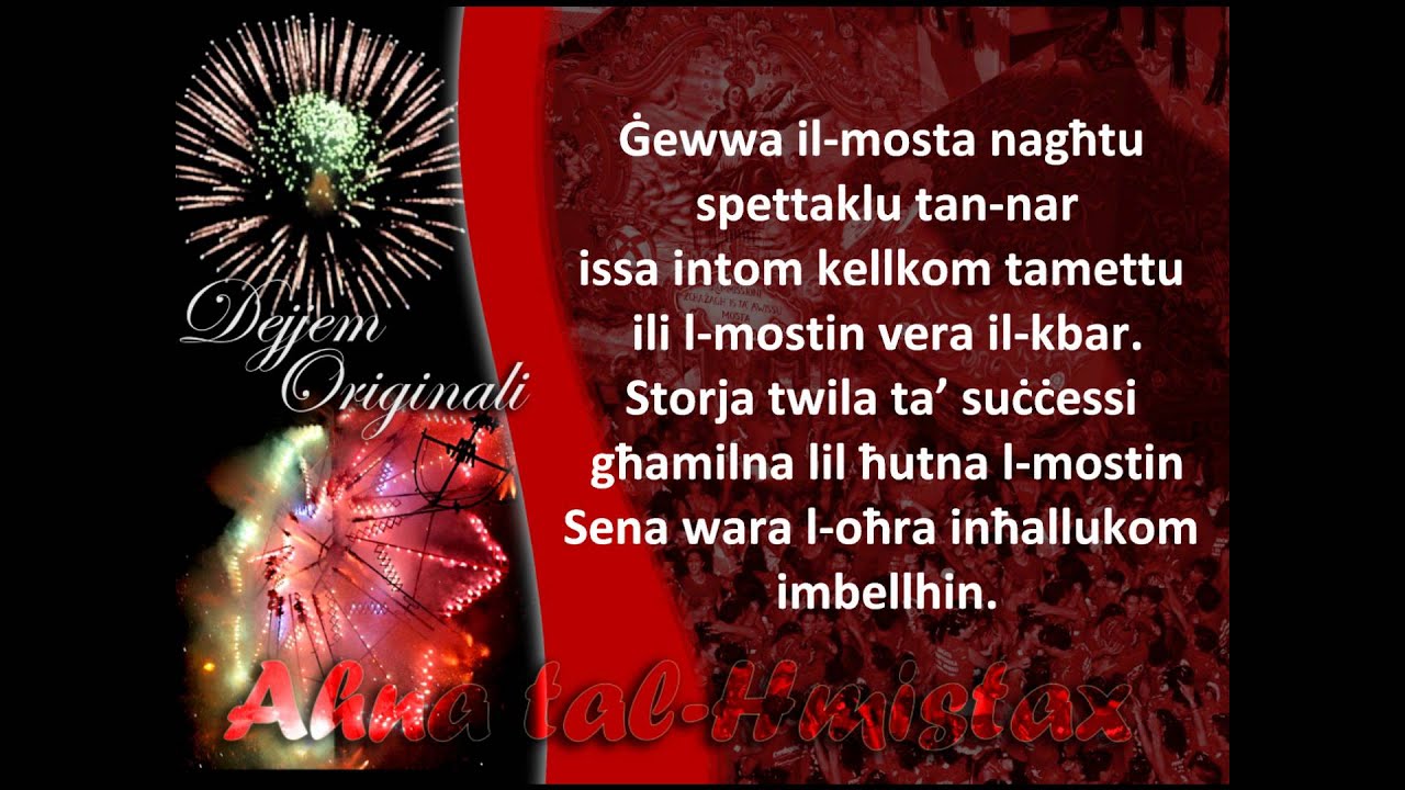 Ma tamlu xejn-kazin hmistax ta awwissu