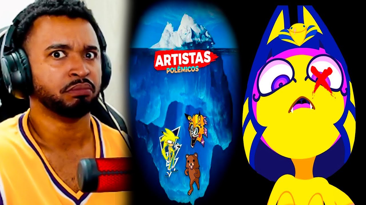 O Icerberg de Artistas Polêmicos ou obscuros - Caso De Polícia @Wakinhoo #react