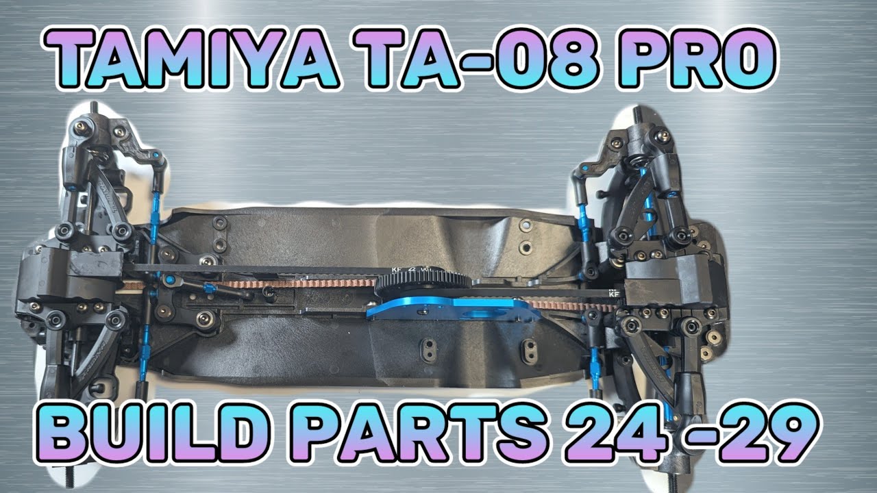 Детали сборки Tamiya TA-08 Pro 24–29