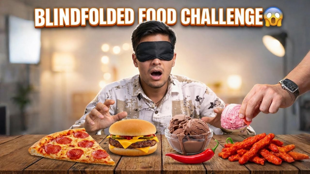 Blindfolded Food Challenge 😱 Galat Guess  Punishment!