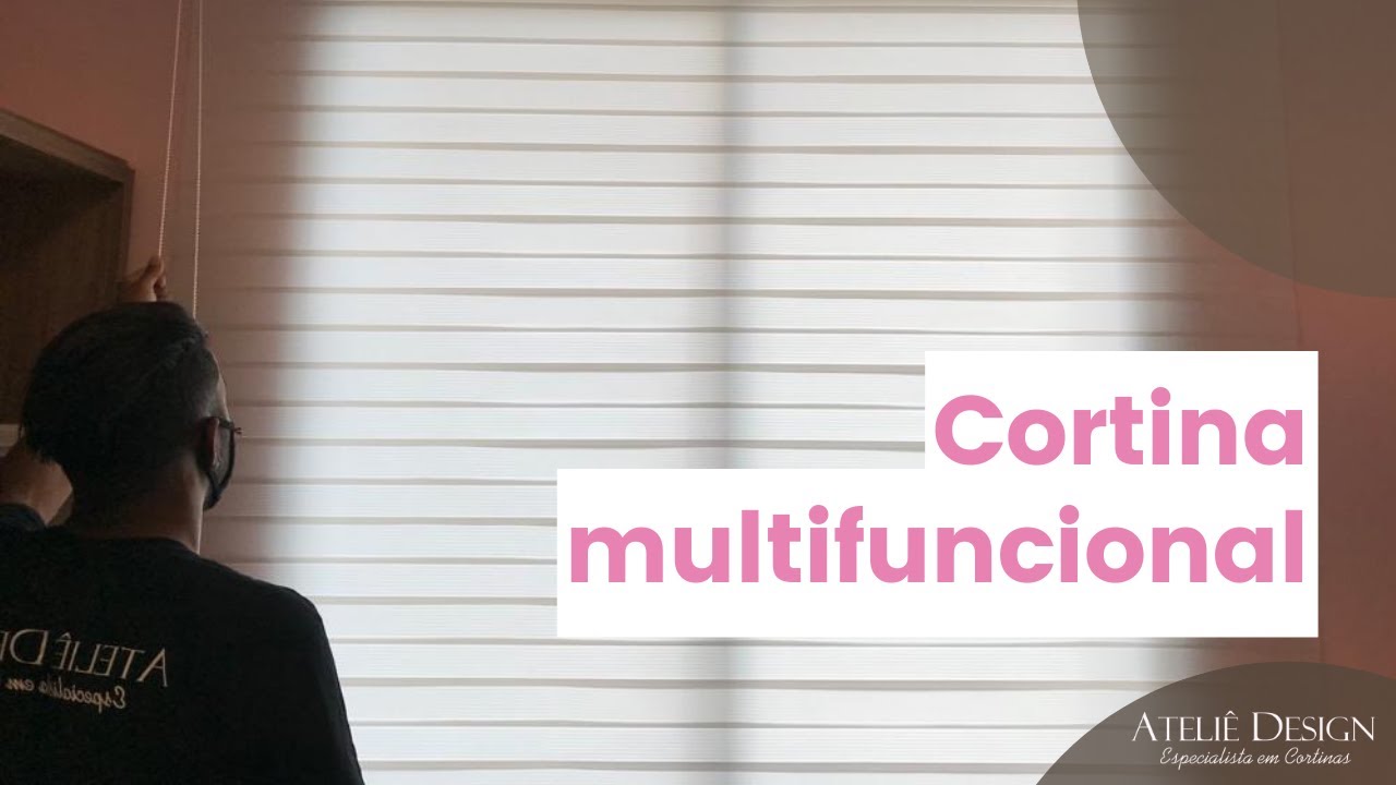 Modelo de cortina multifuncional ótima para ambientes que precisam de versatilidade