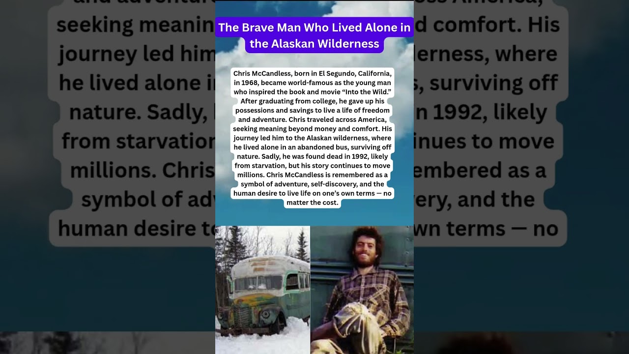 The Brave Man Who Lived Alone in the Alaskan Wilderness #shorts #usa #usatidbits