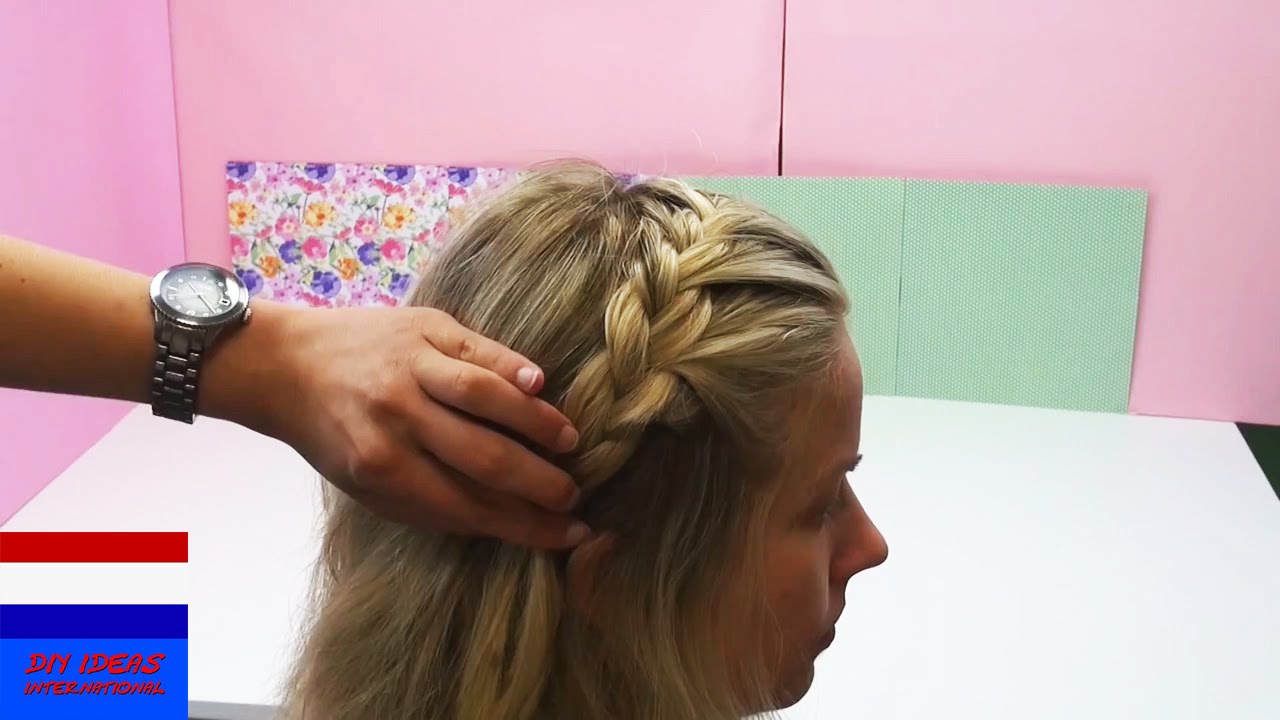 DIY kapsels met vlechten - eenvoudig en snel je haar doen (kapsel 2)