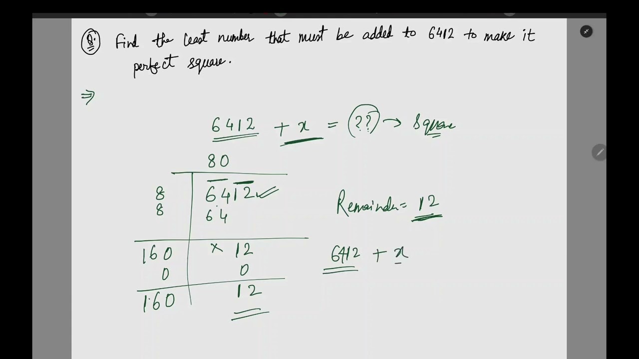 Find the least number that must be added to 6412 to make it perfect square