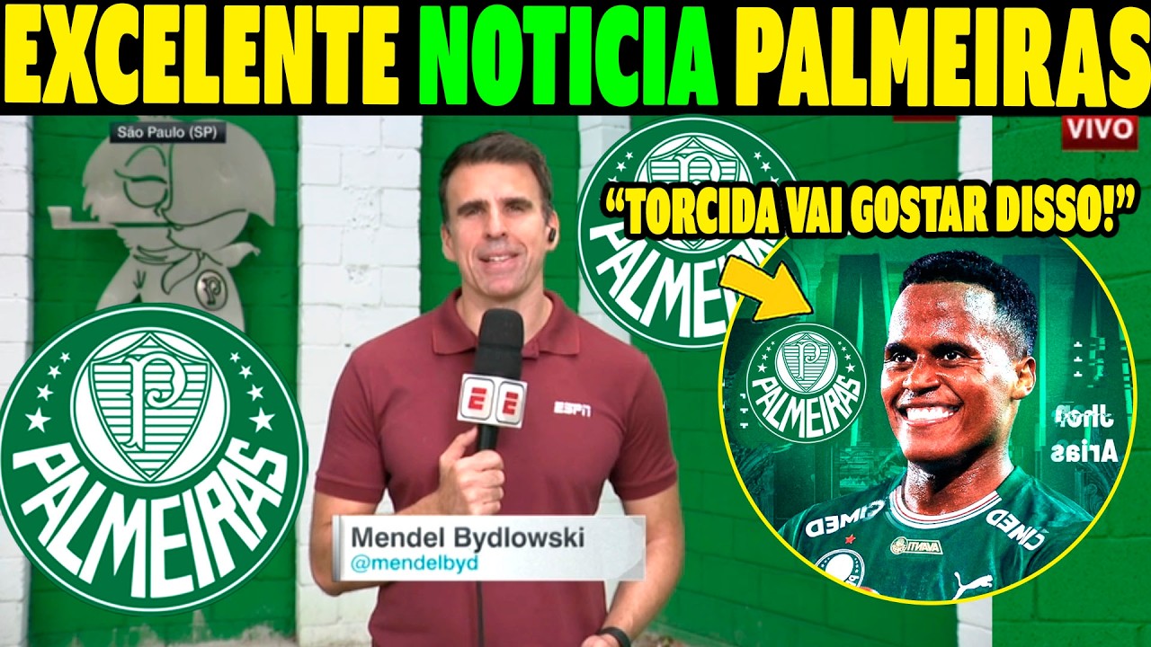 🔥AGORA!! NOTÍCIA GIGANTE NO PALMEIRAS! MENDEL REVELOU TUDO AO VIVO! TORCIDA EM FESTA! 🚨🐷