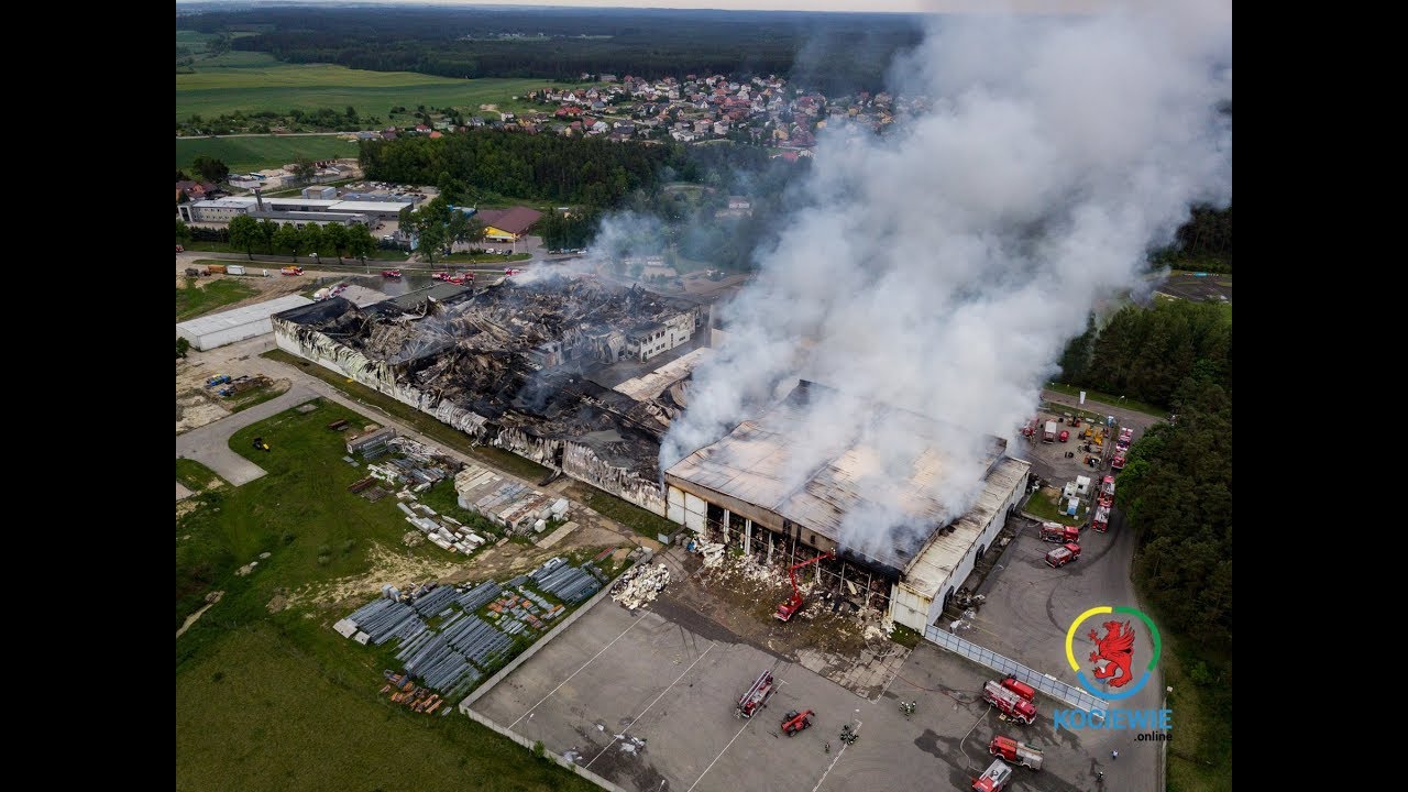 Pożar fabryki w Sk&oacute;rczu - Wieczorna aktualizacja - 27.05.2019