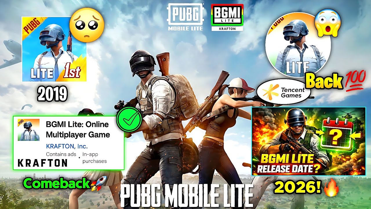 😱Pubg Lite Comeback💯Tencent Back?🥶 Update 2026 | Pubg/BGMi Lite Release Date!😳 Update 2026 🔥