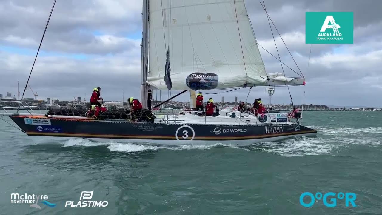 #OGR2023 Этап 2 Кейптаун — Окленд 4-е прибытие Team Maiden #visitauckland @visitauckland